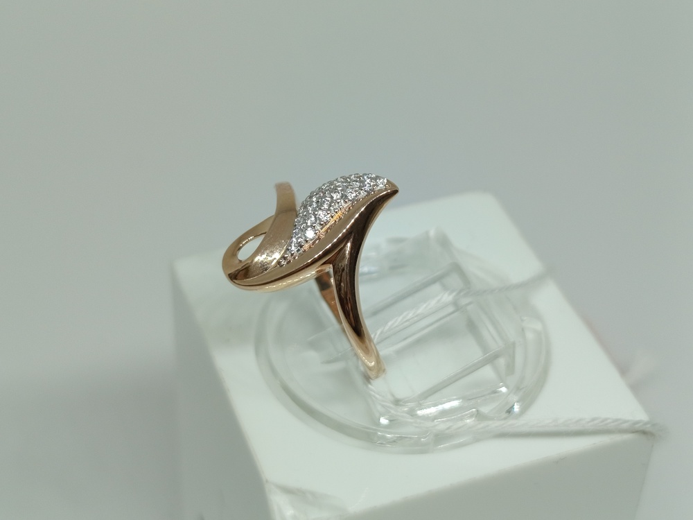 КОЛЬЦО С КАМНЯМИ (Au 585)