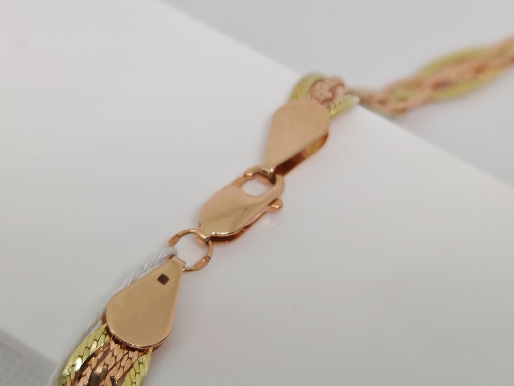 ЦЕПЬ ПОЛНОВЕСНАЯ Косичка(париджина) (Au 585)