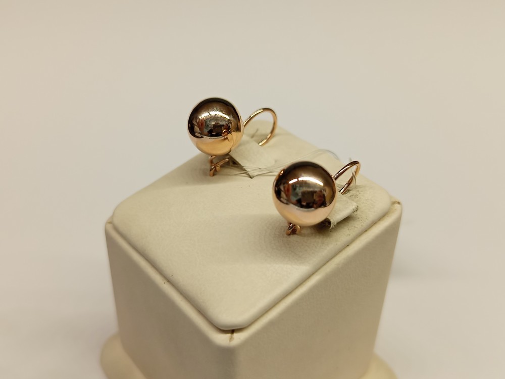 СЕРЬГИ БЕЗ КАМНЯ (Au 585)