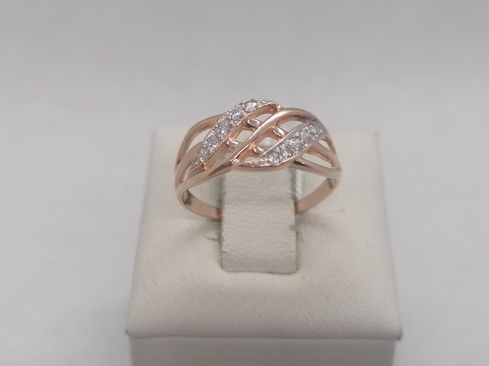 КОЛКМИ585 КОЛЬЦО С КАМНЯМИ (Au 585)