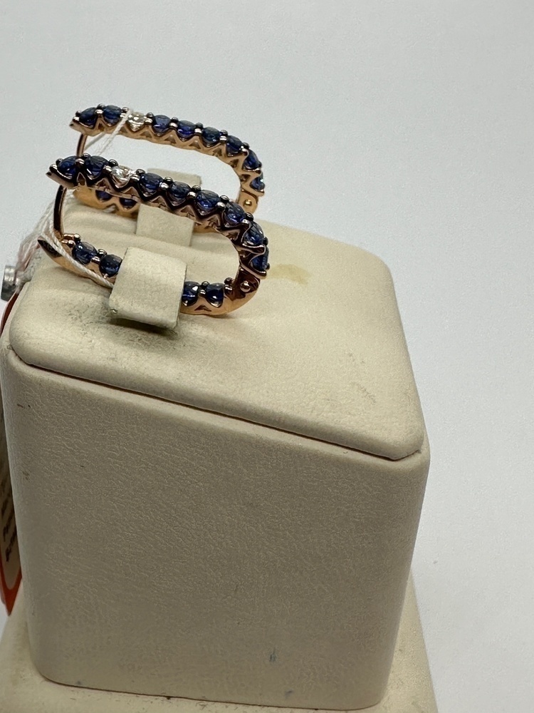 СКМИ585 СЕРЬГИ С КАМНЯМИ (Au 585)