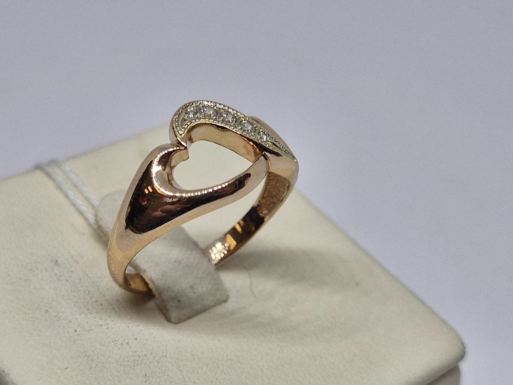 КОЛЬЦО С КАМНЯМИ (Au 585)