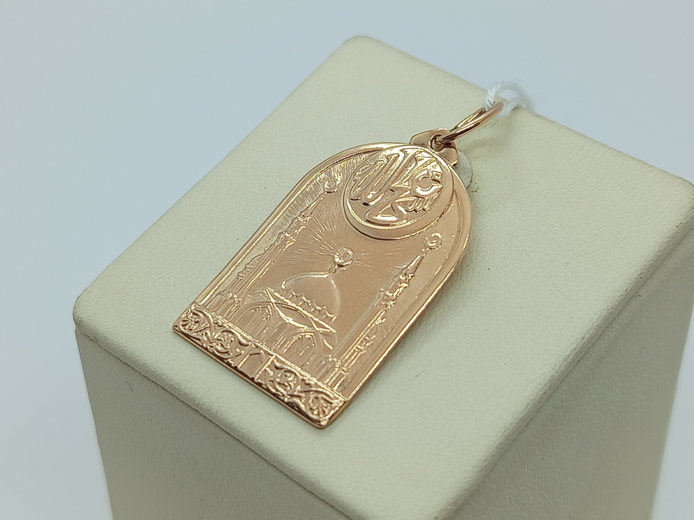 ПОДВЕСКА МЕЧЕТЬ БЕЗ КАМНЯ (Au 585)