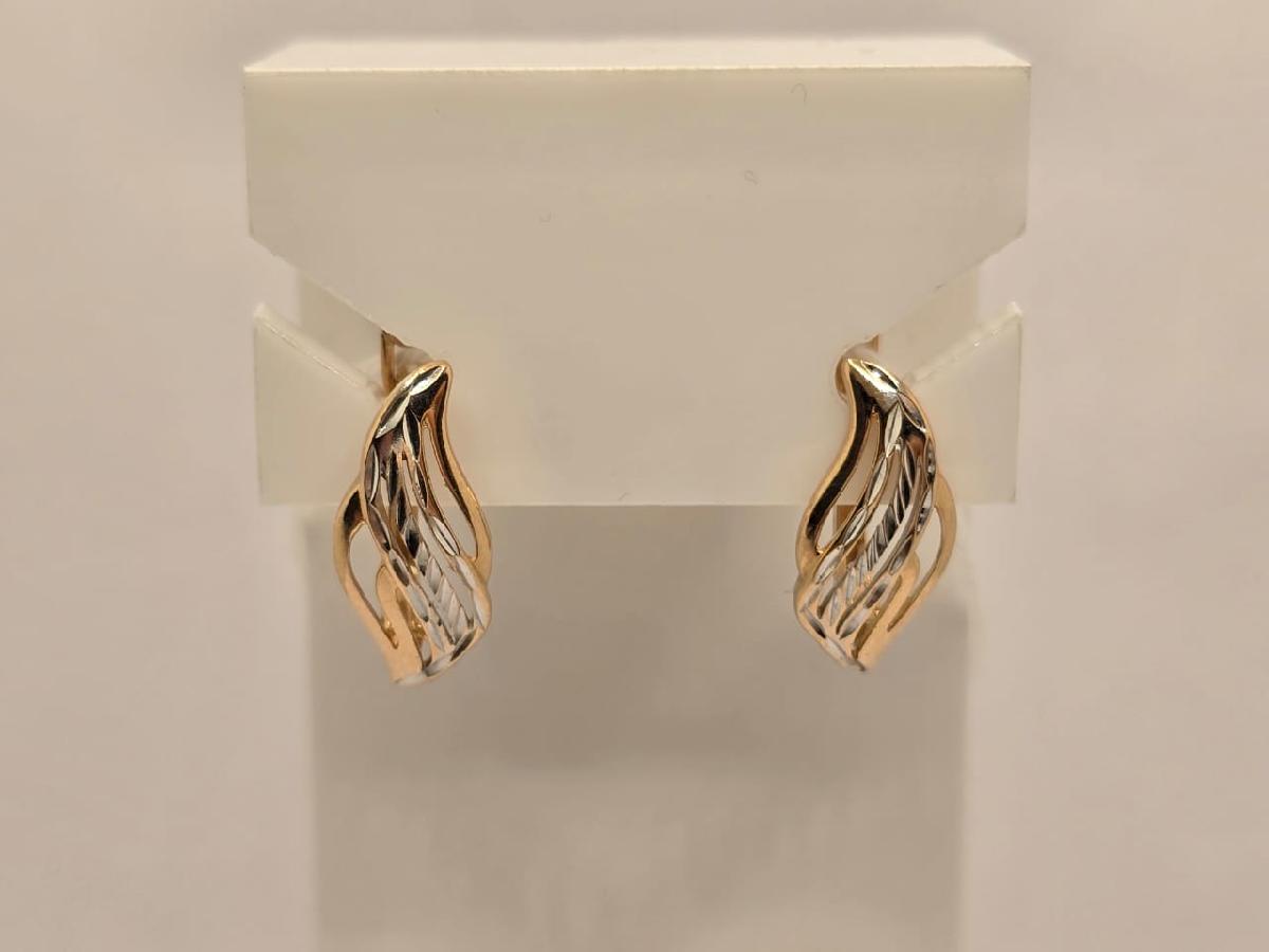 СБКМ585 СЕРЬГИ БЕЗ КАМНЯ (Au 585)