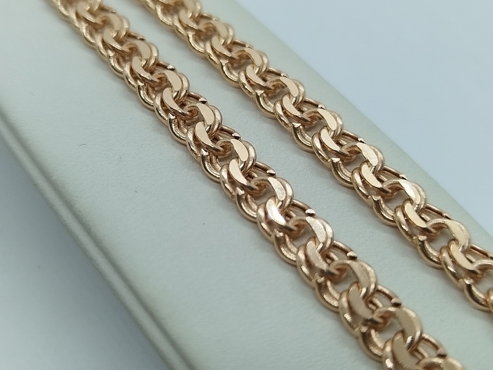 БРАСЛЕТ ПУСТОТЕЛЫЙ Бисмарк (Au 585)