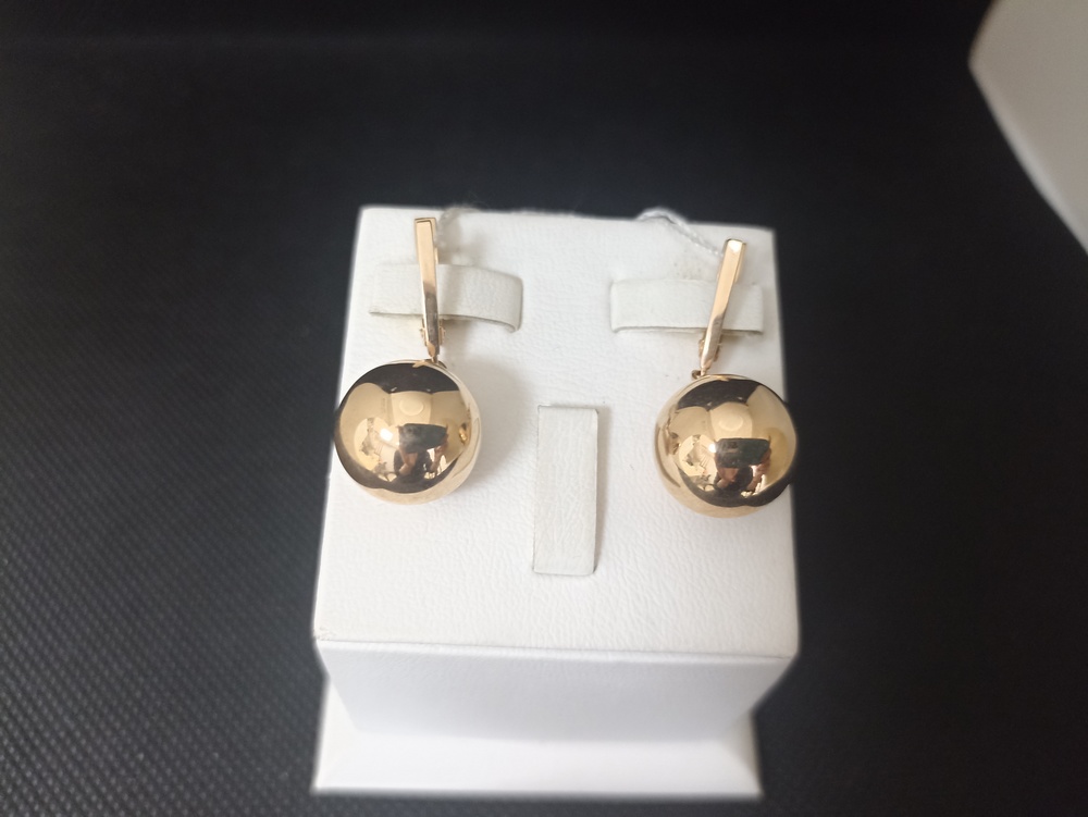 СЕРЬГИ БЕЗ КАМНЯ (Au 585)