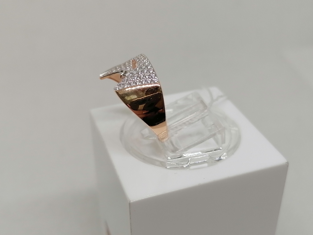 КОЛЬЦО С КАМНЯМИ (Au 585)