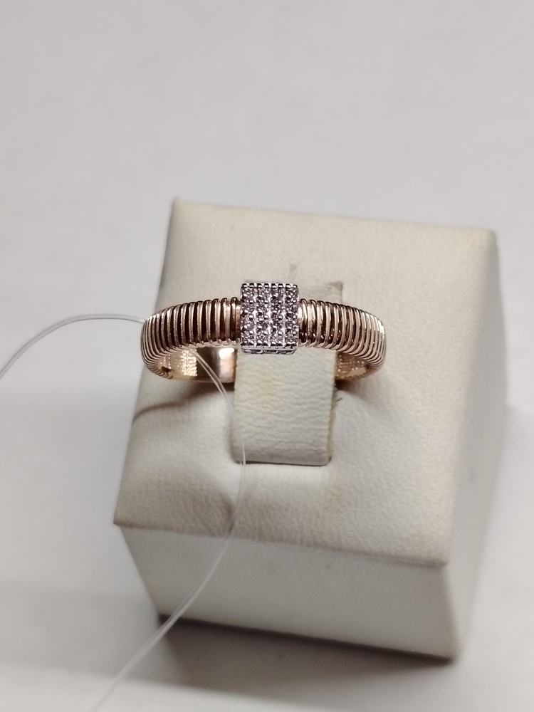 КОЛЬЦО С КАМНЯМИ (Au 585)