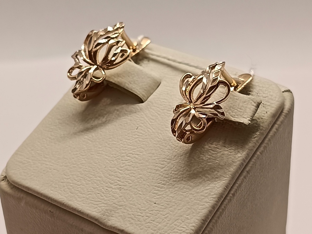 СБКМ585 СЕРЬГИ БЕЗ КАМНЯ (Au 585) СБКМ585 СЕРЬГИ БЕЗ КАМНЯ (Au 585)