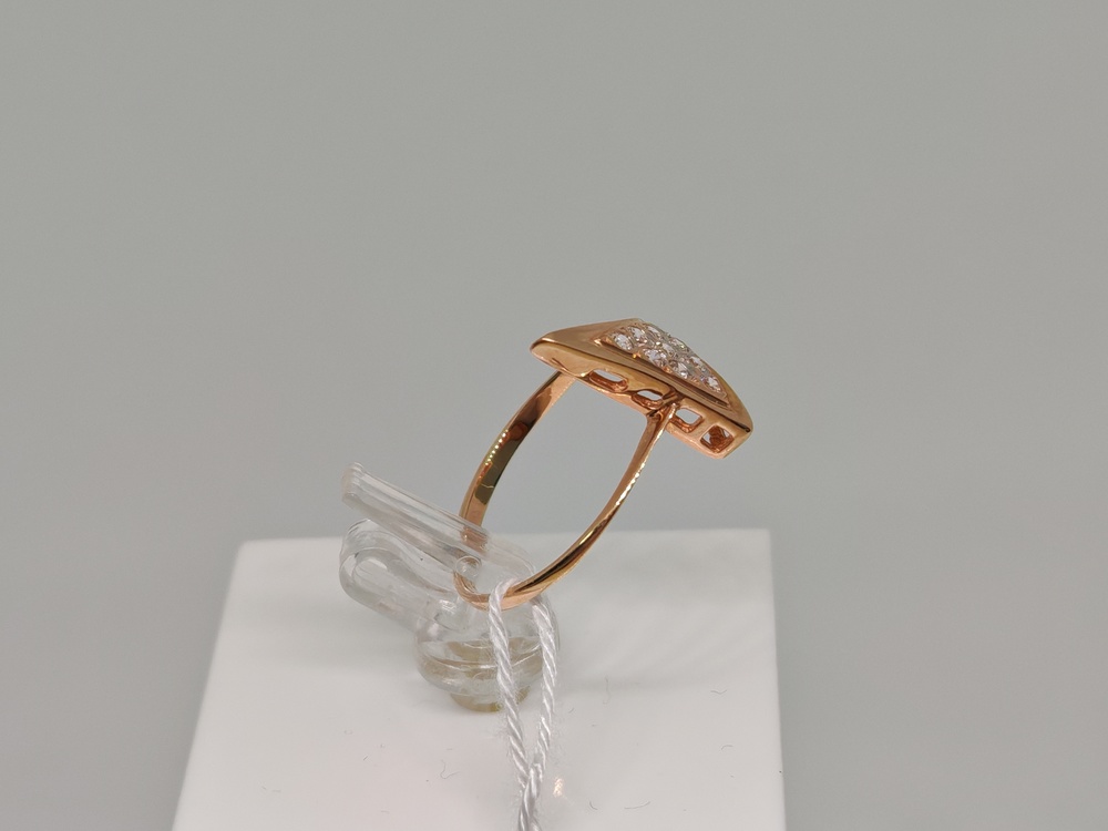 КОЛЬЦО С КАМНЯМИ (Au 585)