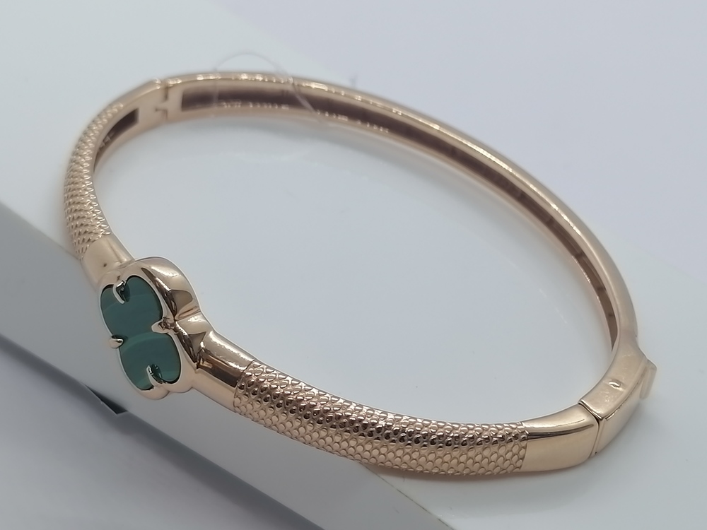 БРАСЛЕТ ЖЕСТКИЙ с камнем (Au 585)