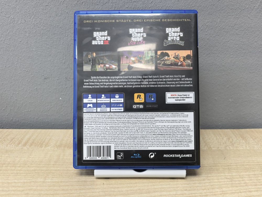 Игра Playstation 4 GTA The Trilogy (Vice City, San Andreas)