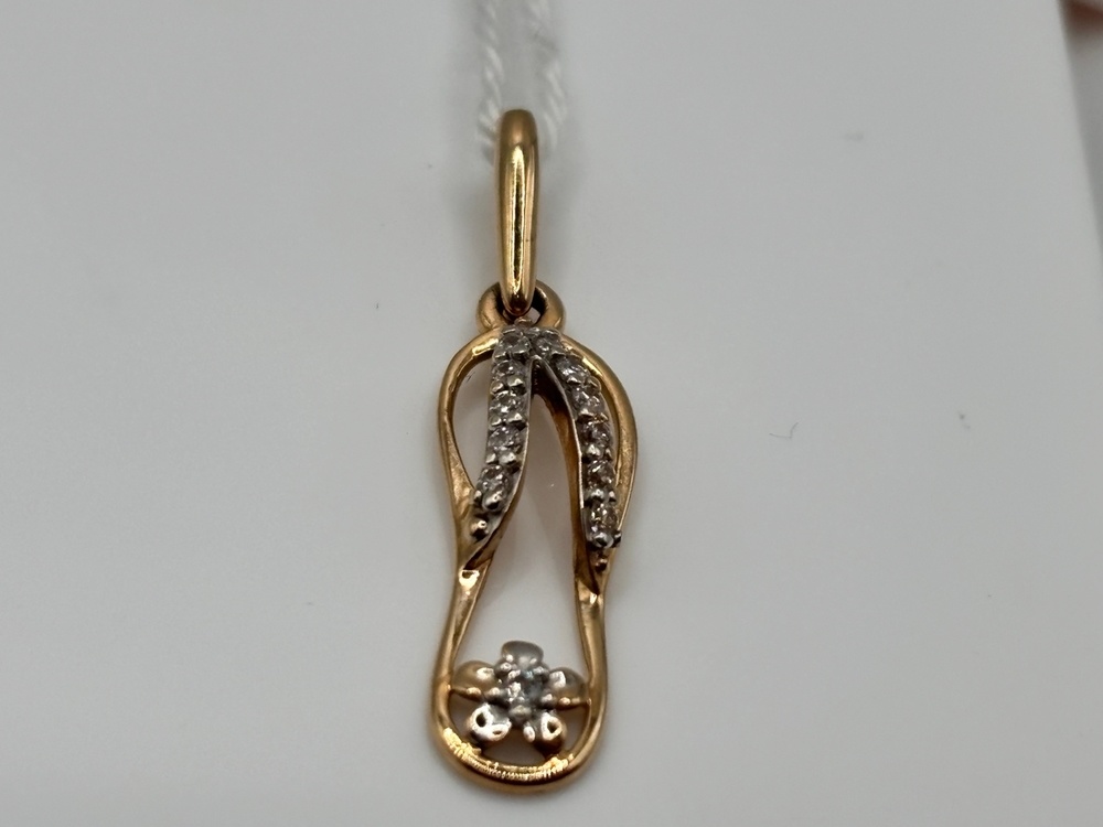 ПОДКМИ585 ПОДВЕСКА С КАМНЯМИ (Au 585)