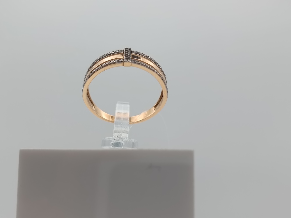 КОЛЬЦО С КАМНЯМИ (Au 585)