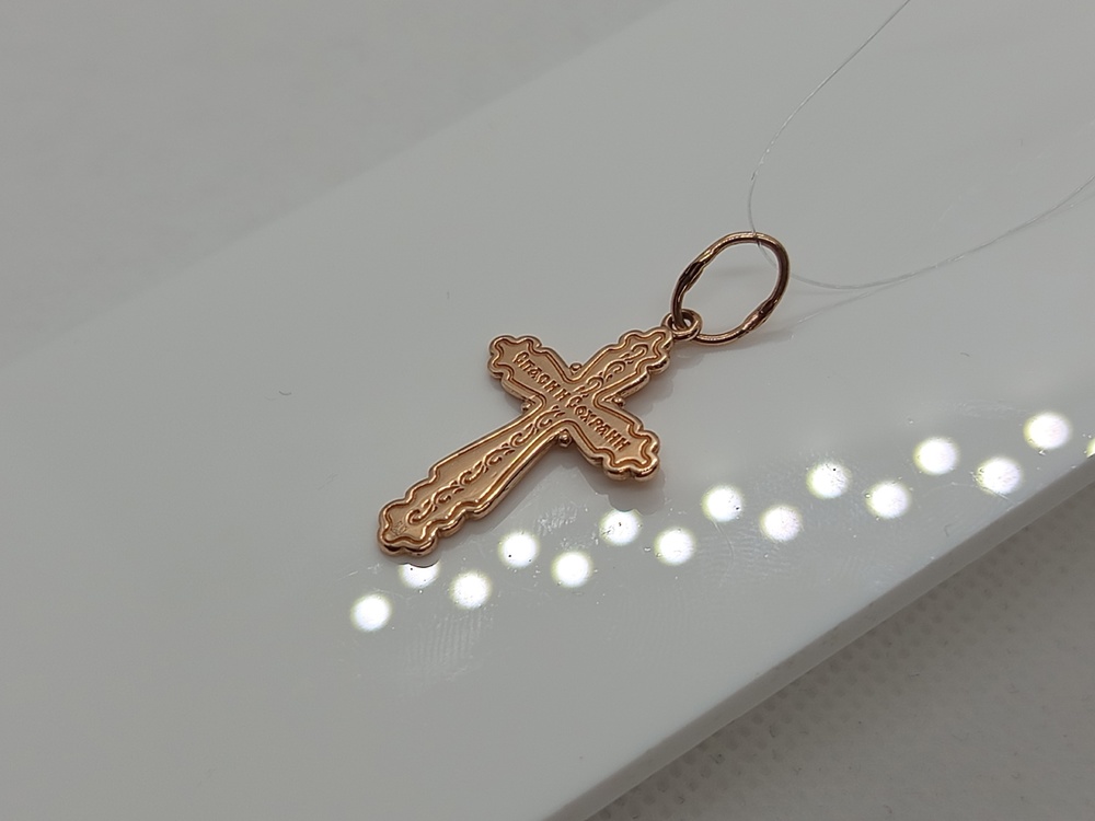 ПОДВЕСКА КРЕСТ без камня (Au 585)