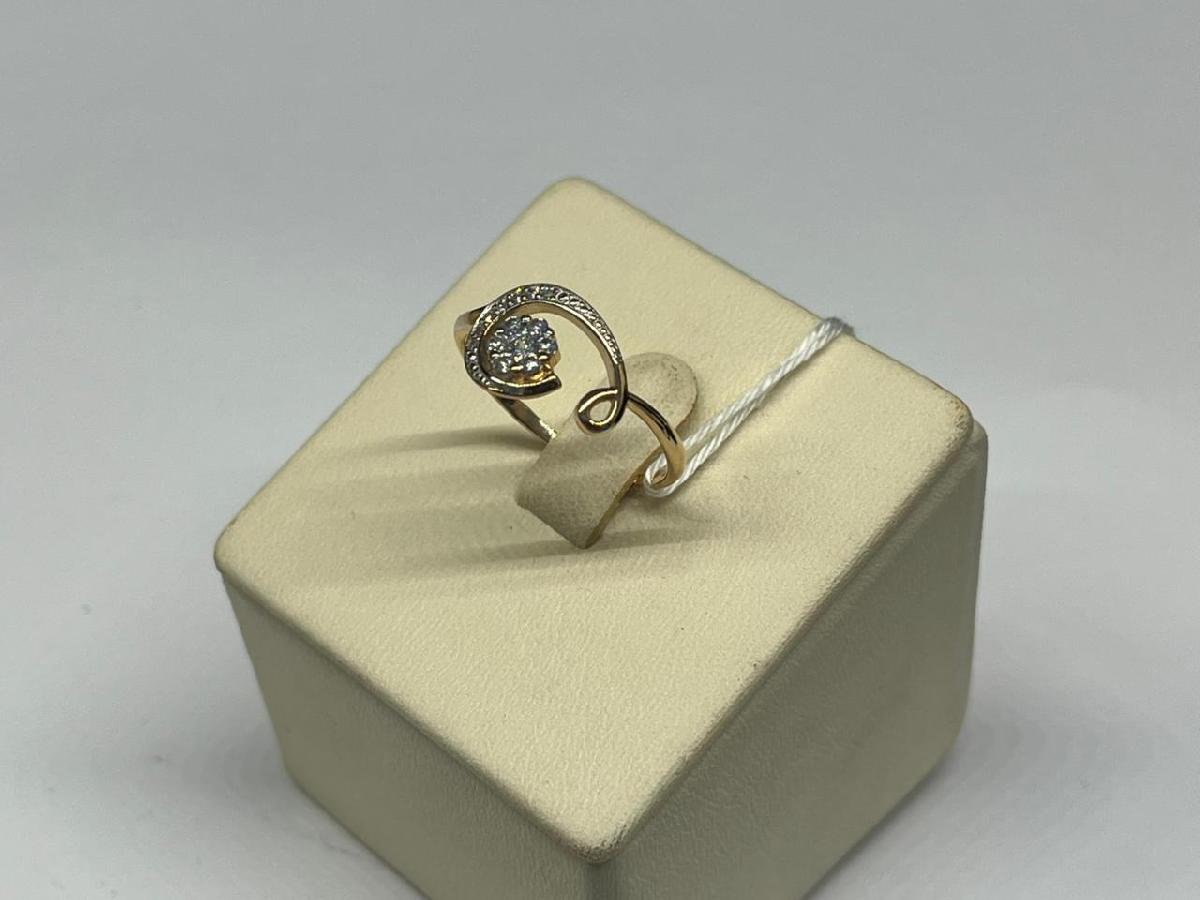 КОЛЬЦО С КАМНЯМИ (Au 585)