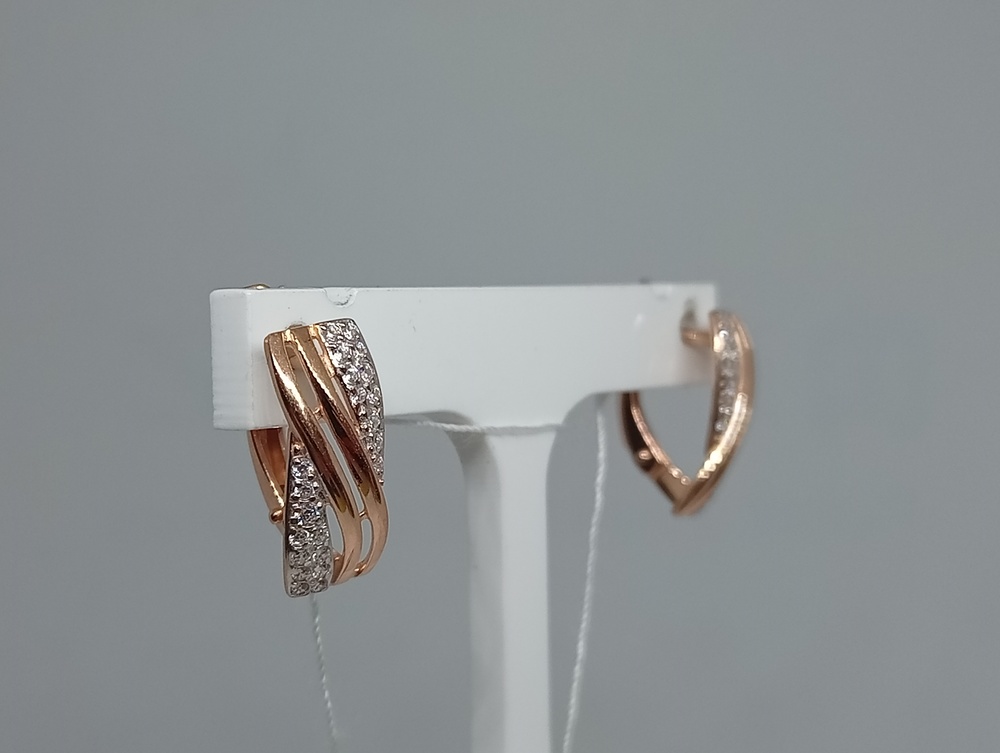 СЕРЬГИ С КАМНЯМИ (Au 585)