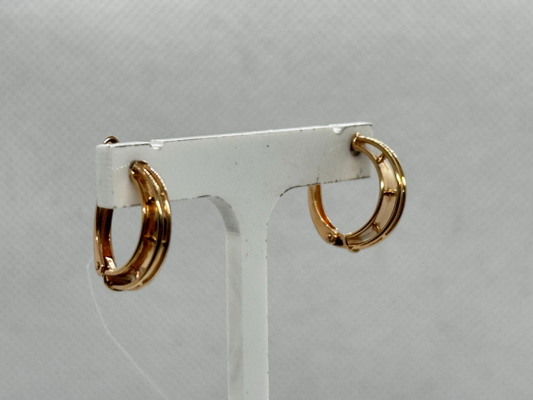 СЕРЬГИ БЕЗ КАМНЯ (Au 585)