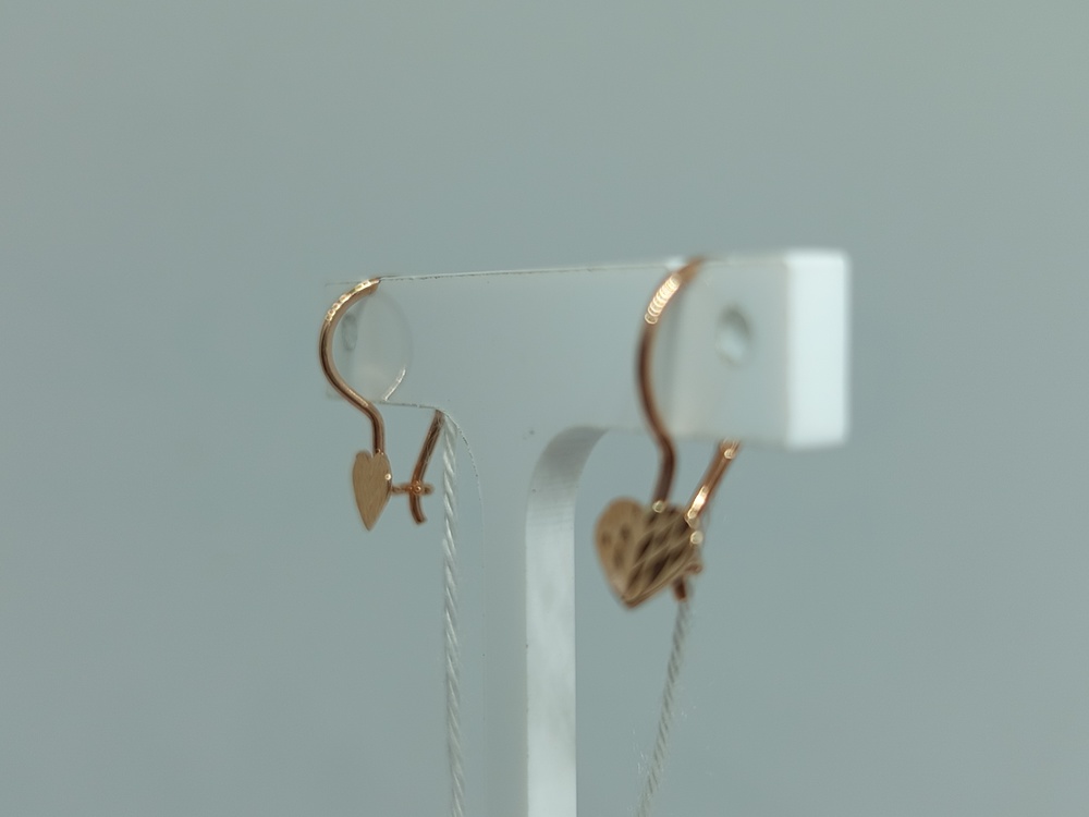 СБКМ375 СЕРЬГИ БЕЗ КАМНЯ (Au 375)