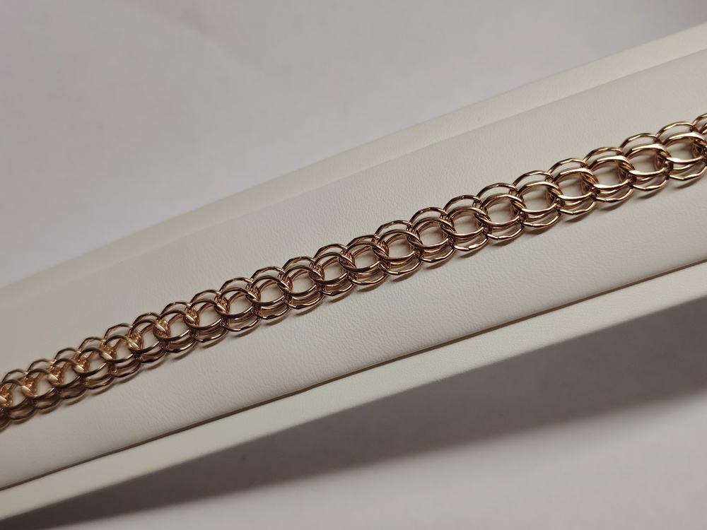 БРАСЛЕТ ПОЛНОВЕСНЫЙ Итальянка Au 585