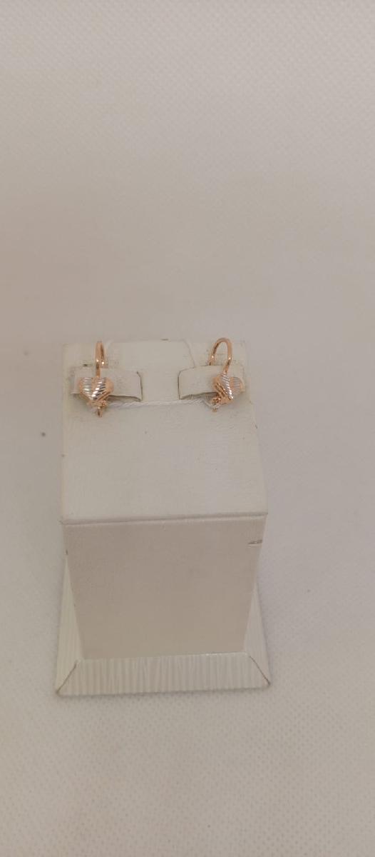 СБКМ585 СЕРЬГИ БЕЗ КАМНЯ (Au 585)