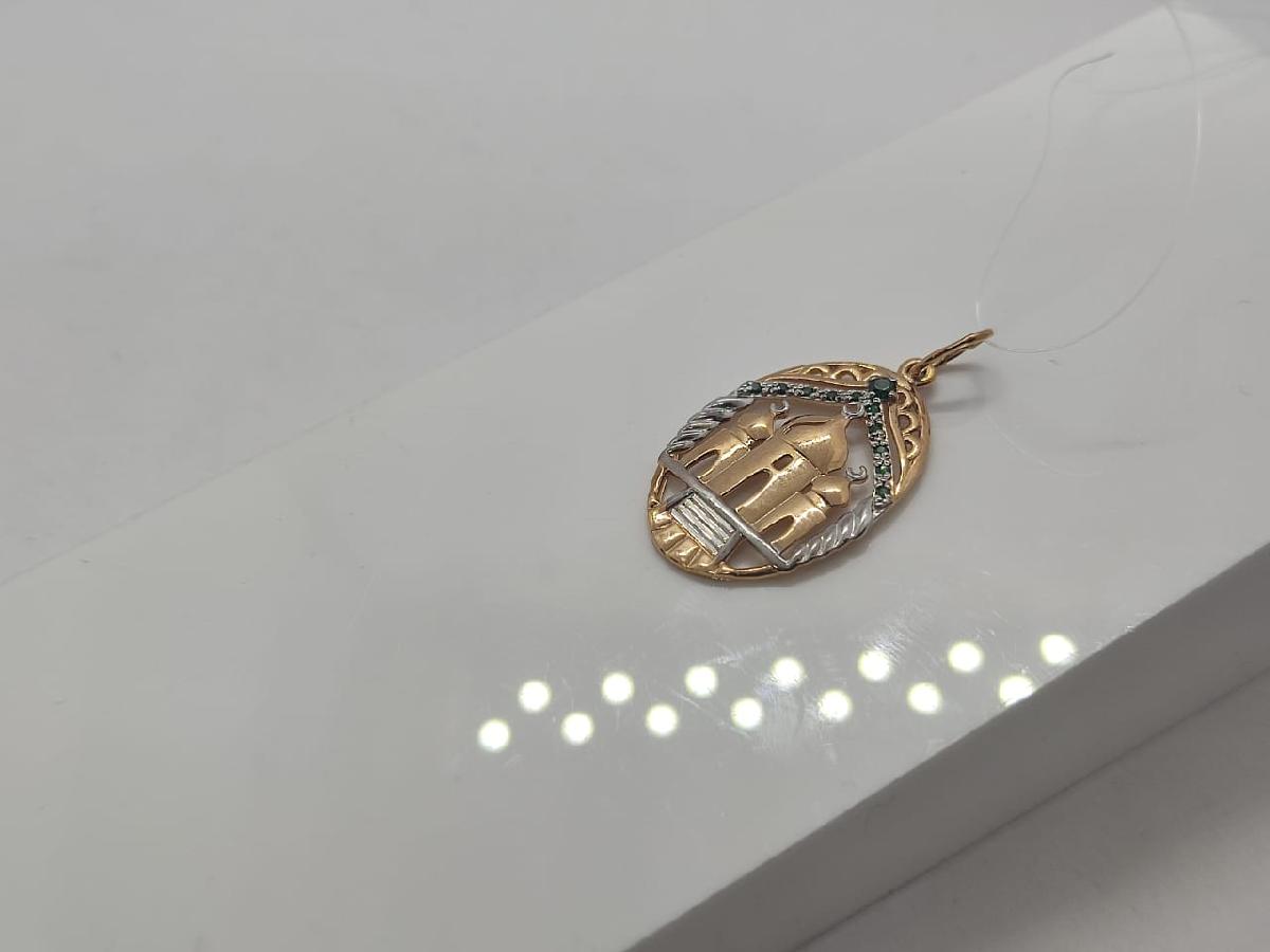 ПОДВЕСКА МЕЧЕТЬ с камнями (Au 585)