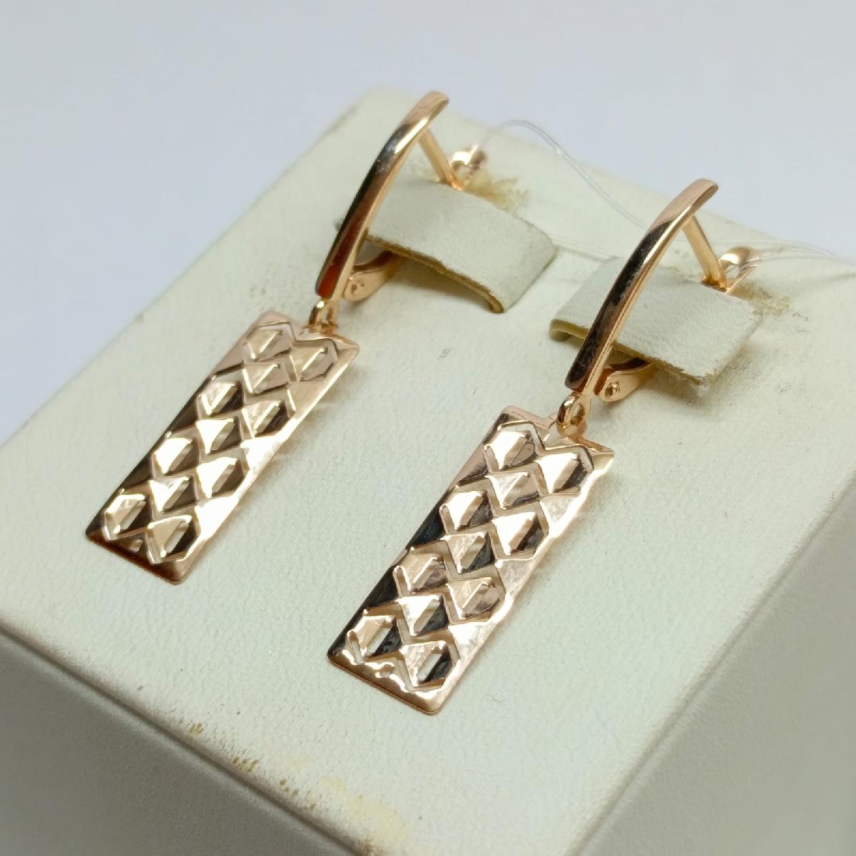 СЕРЬГИ БЕЗ КАМНЯ (Au 585)