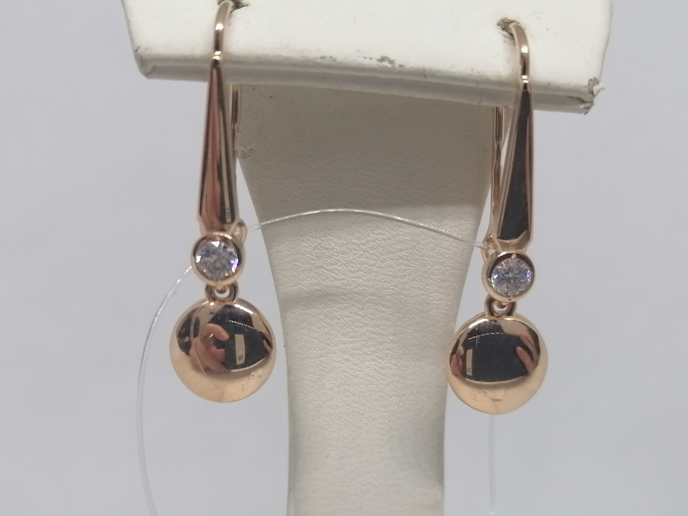 СЕРЬГИ С КАМНЯМИ (Au 585)