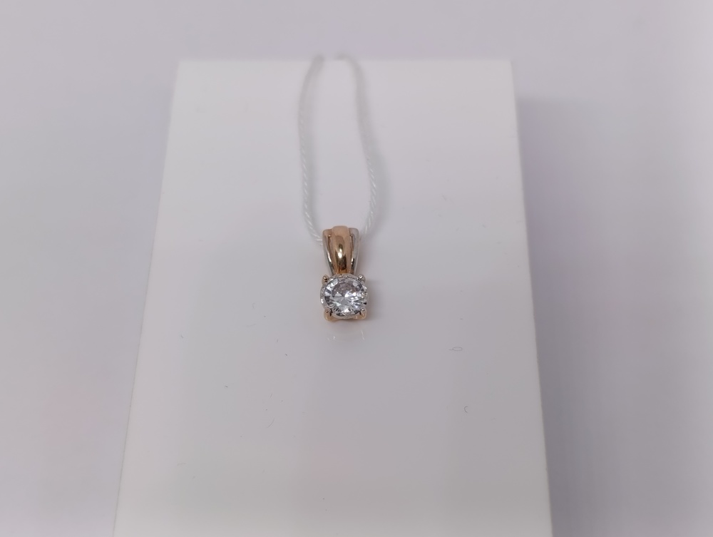 ПОДКМ585 ПОДВЕСКА С КАМНЕМ (Au 585)