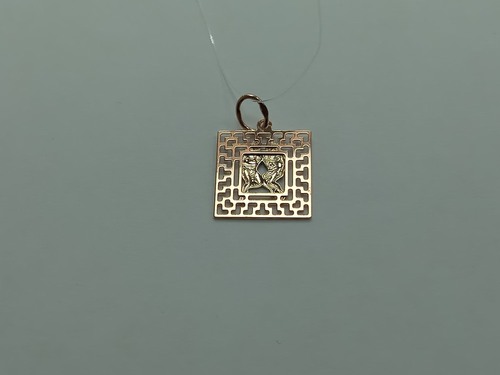 ПОДВЕСКА ЗНАК ЗОДИАКА БЛИЗНЕЦЫ (Au 585)