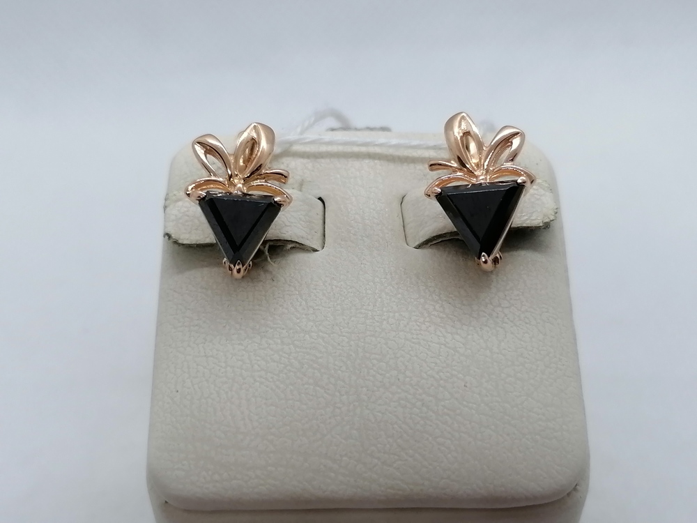 СЕРЬГИ С КАМНЕМ (Au 585)