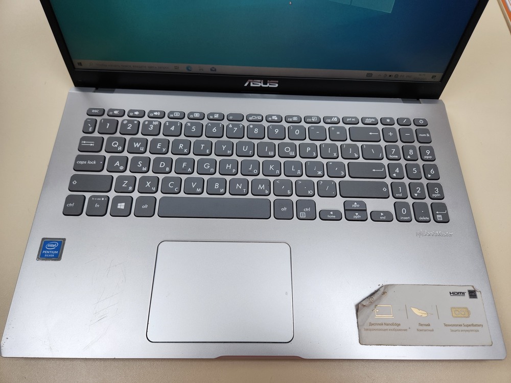 Ноутбук ASUS D540M; Pentium N5000, Intel UHD Graphics 605, 4 Гб, 128 Гб, Нет