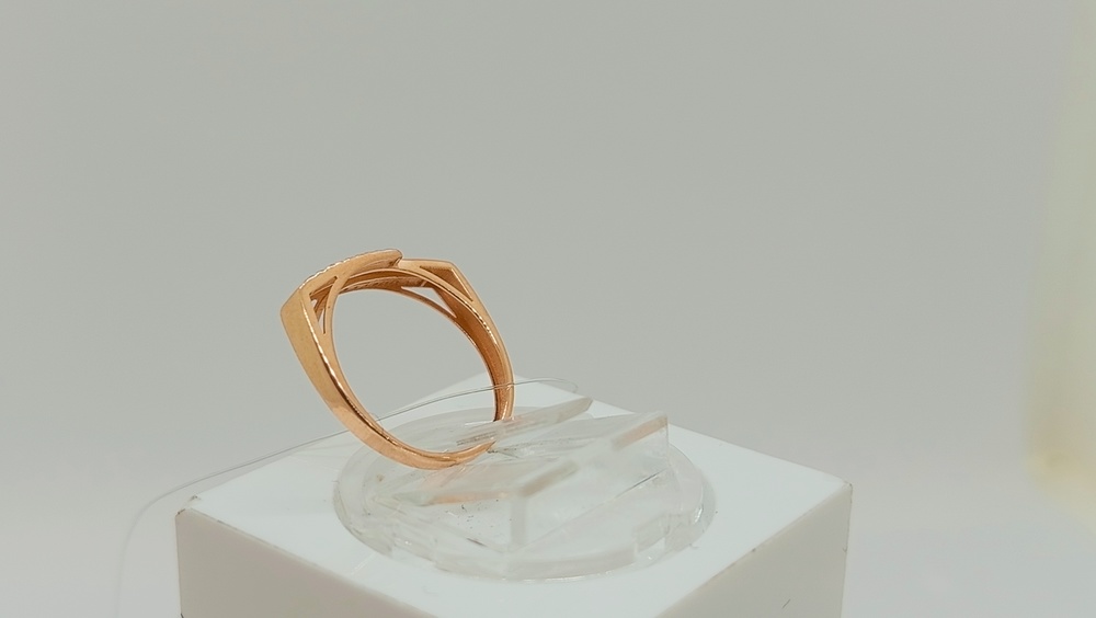 КОЛЬЦО С КАМНЯМИ (Au 585)