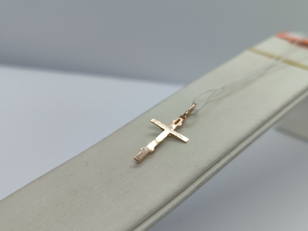 ПОДКБК585 ПОДВЕСКА КРЕСТ БЕЗ КАМНЯ (Au 585)