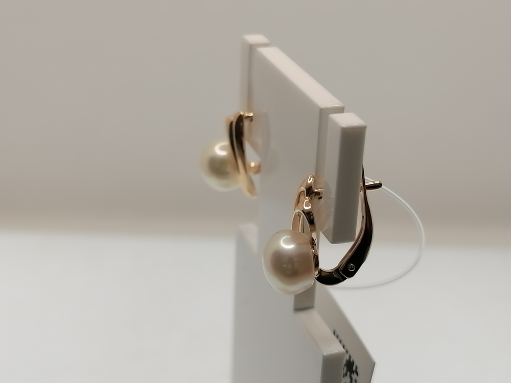 СЕРЬГИ ЖЕМЧУГ (Au 585)