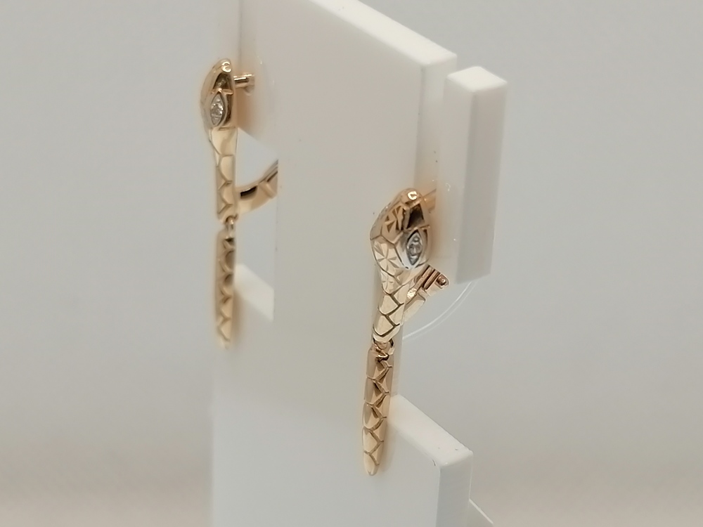 СЕРЬГИ С КАМНЯМИ (Au 585)