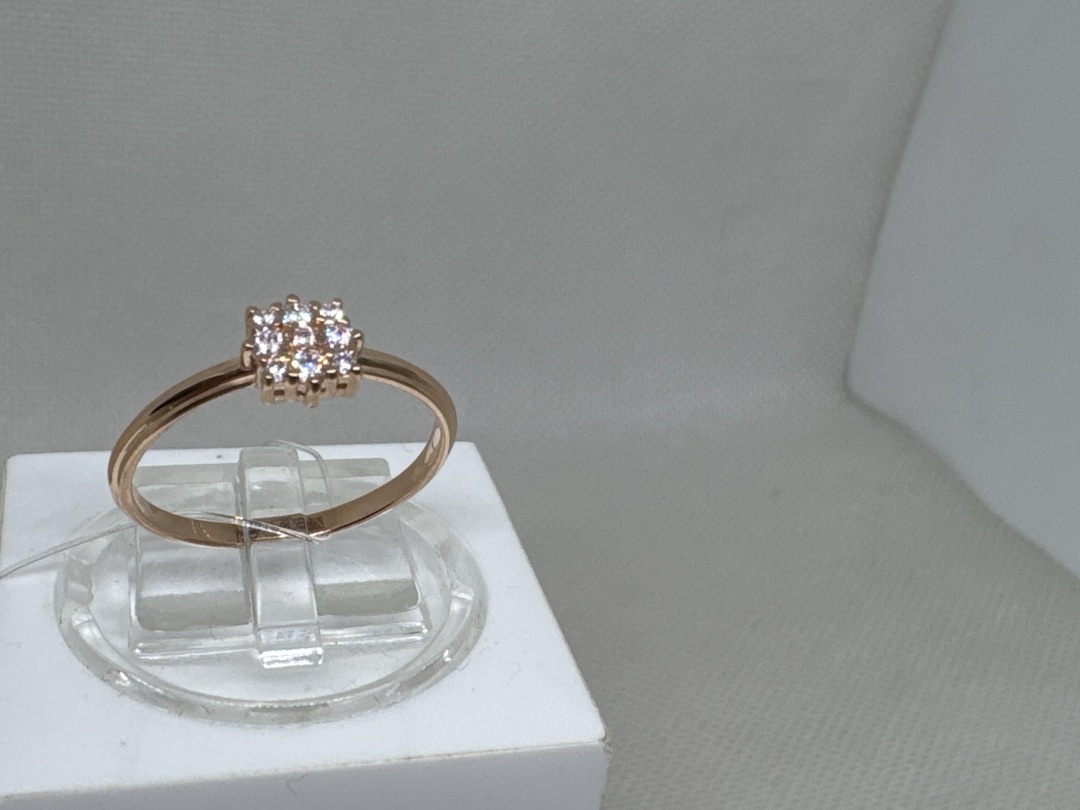 КОЛЬЦО С КАМНЯМИ (Au 585)