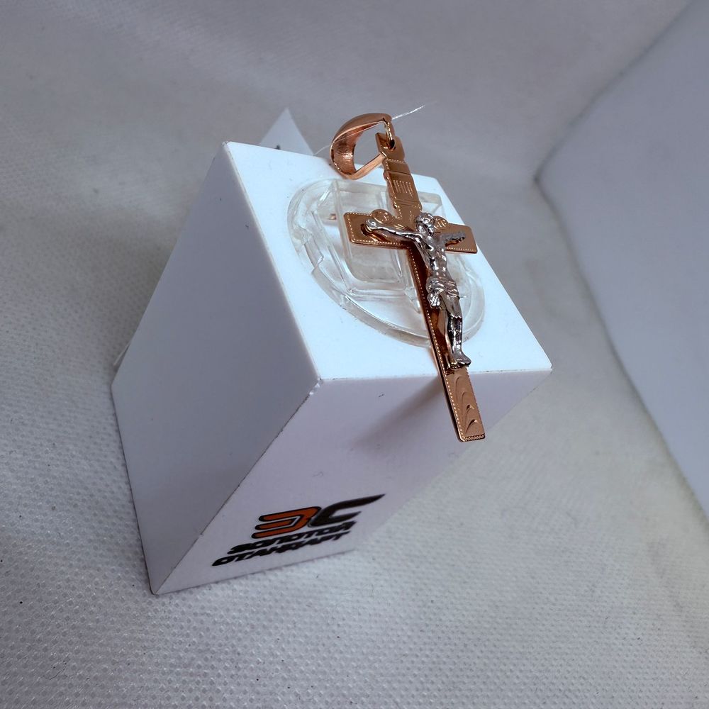 ПОДВЕСКА КРЕСТ без камня (Au 585)