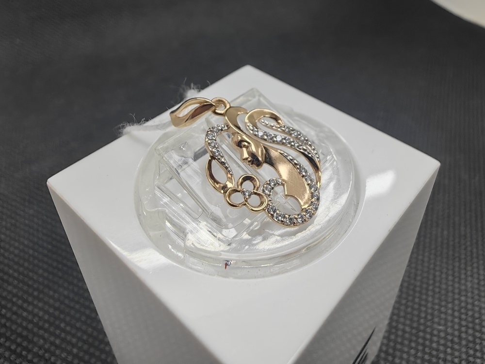 ПОДКМИ585 ПОДВЕСКА С КАМНЯМИ (Au 585)