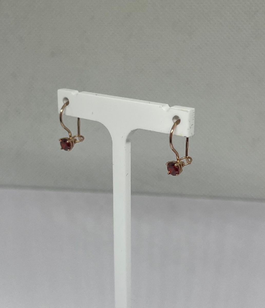 СЕРЬГИ С КАМНЕМ (Au 585)