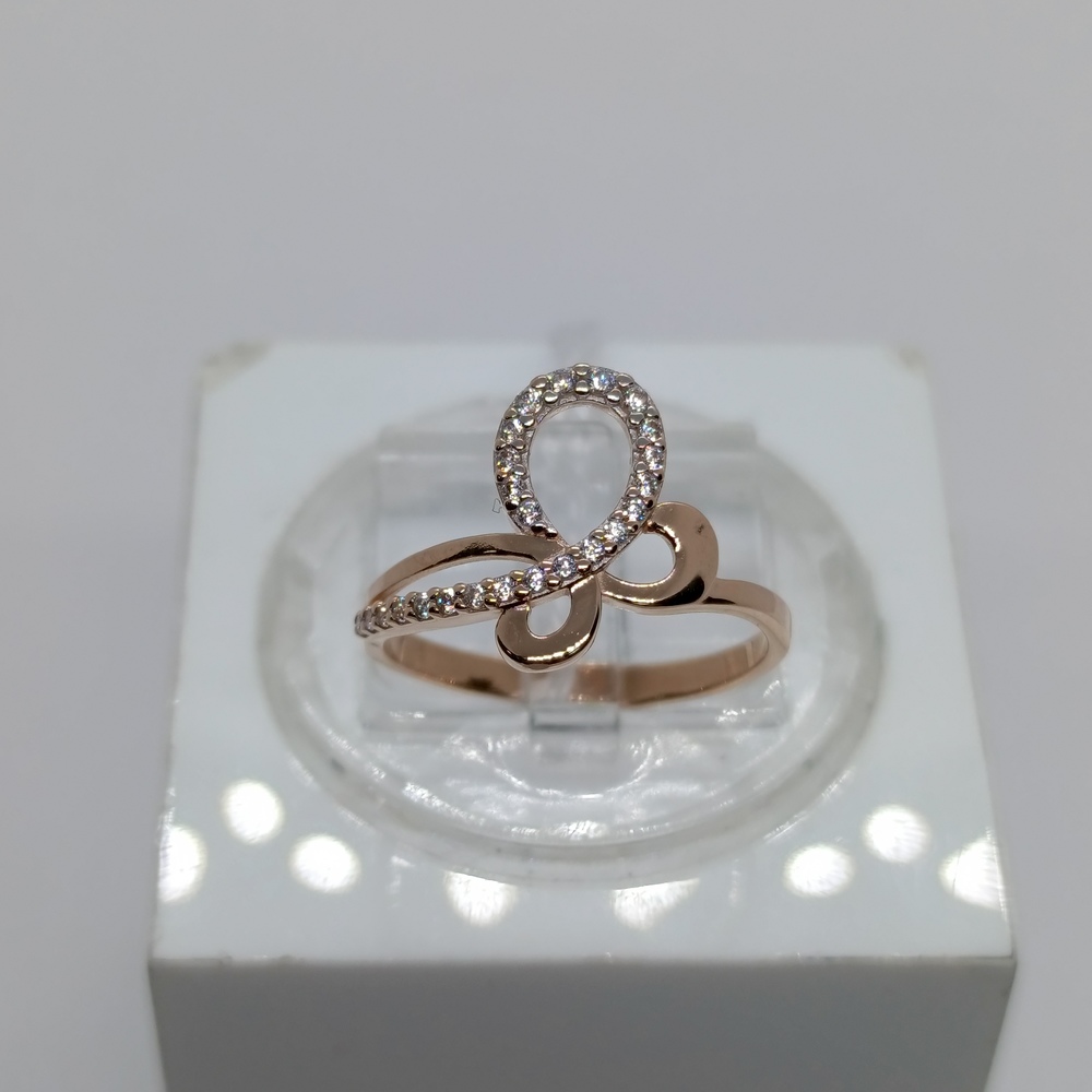 КОЛЬЦО С КАМНЯМИ (Au 585)