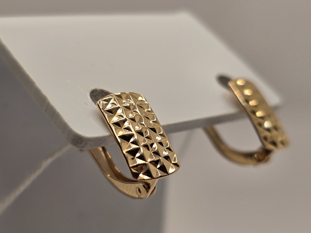 СБКМ585 СЕРЬГИ БЕЗ КАМНЯ (Au 585)