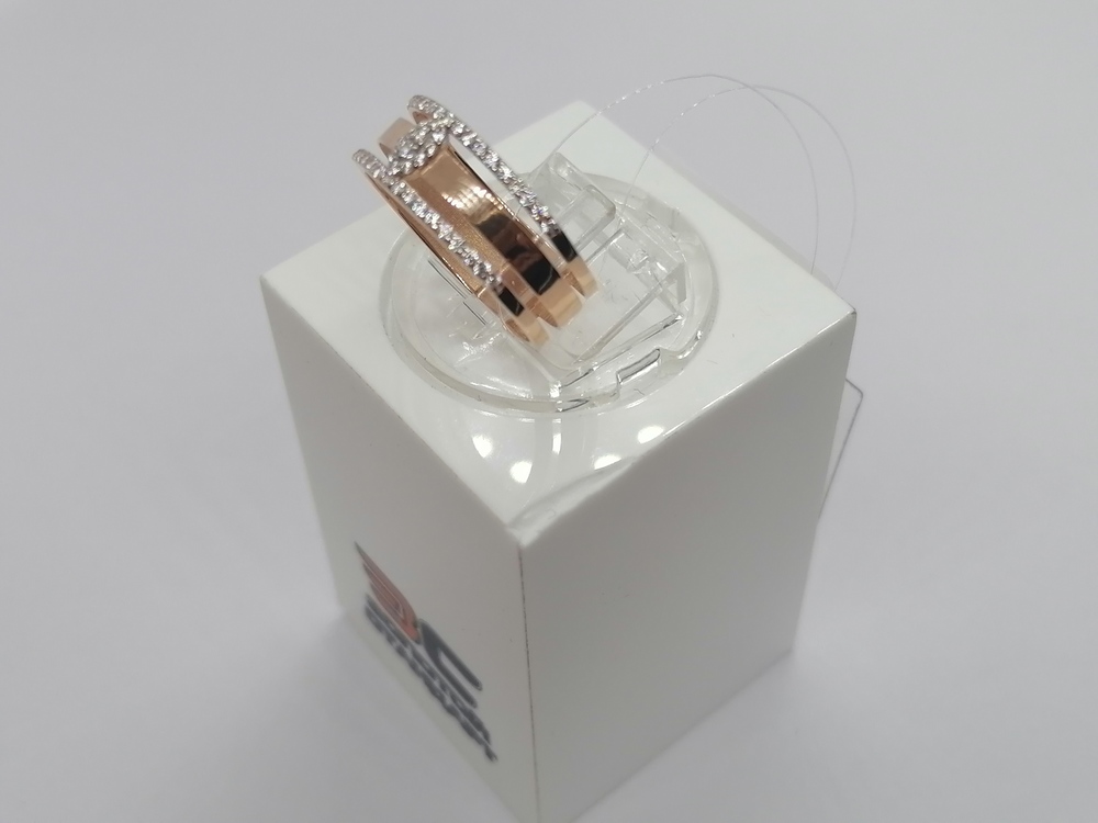 КОЛЬЦО С КАМНЯМИ (Au 585)