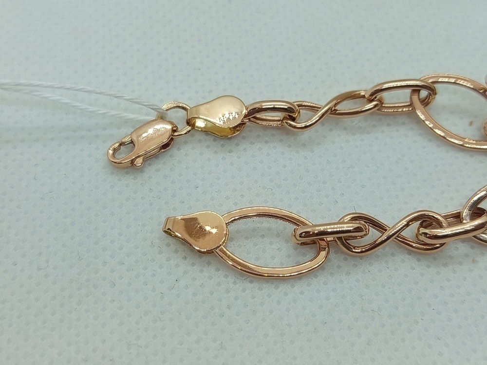 БРАСЛЕТ ПУСТОТЕЛЫЙ Фантазия Au 585