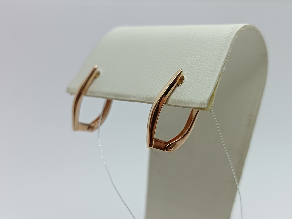 СЕРЬГИ БЕЗ КАМНЯ (Au 585)