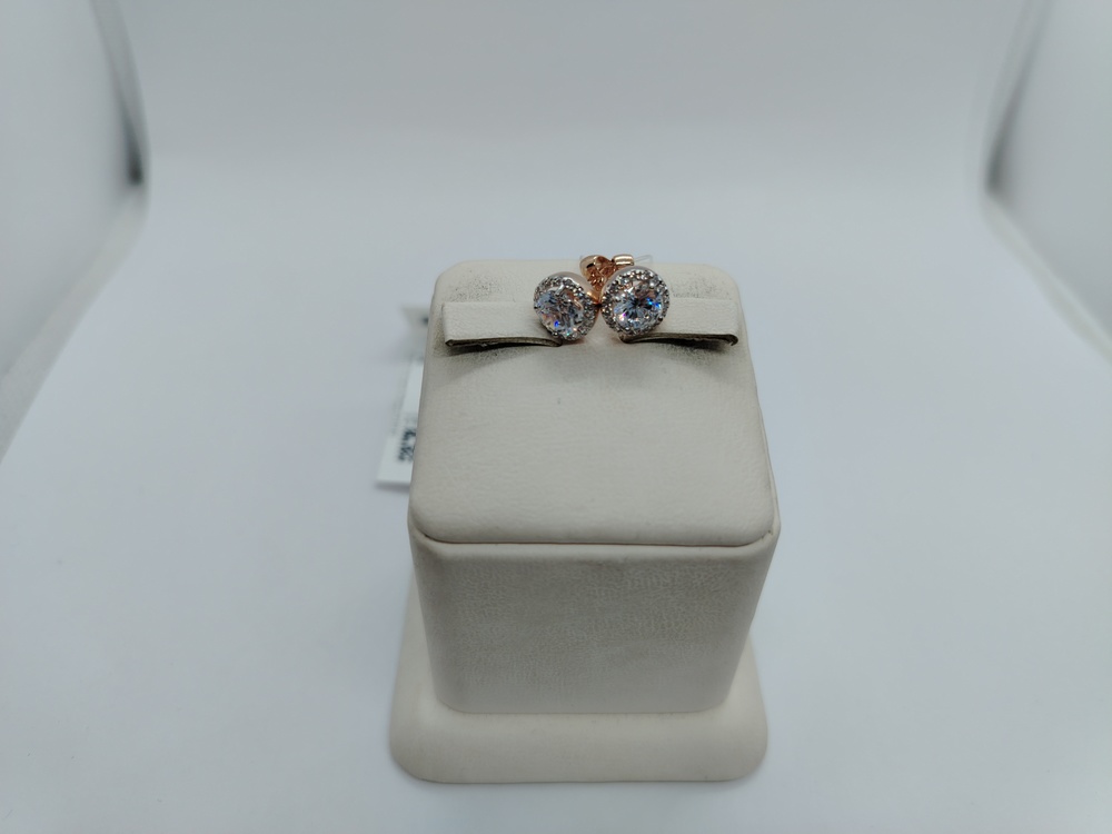 СЕРЬГИ ПУСЕТЫ с камнями (Au 585)