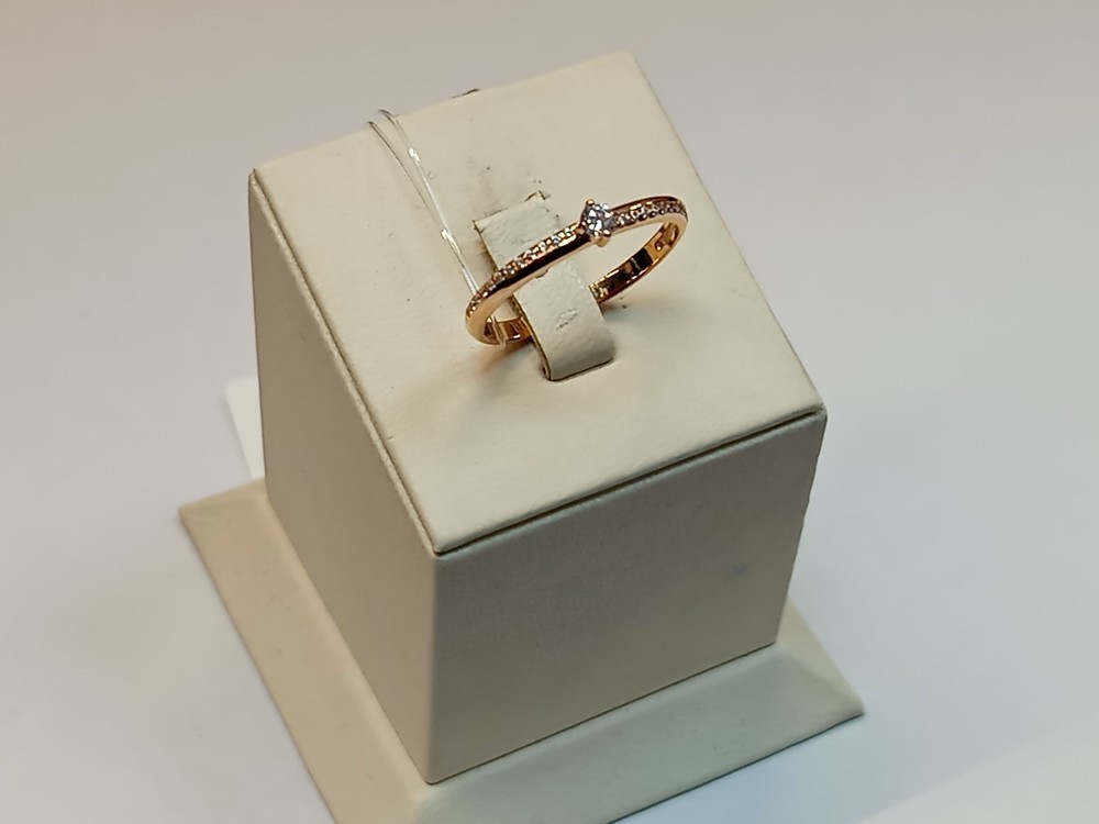 КОЛЬЦО С КАМНЯМИ (Au 585)