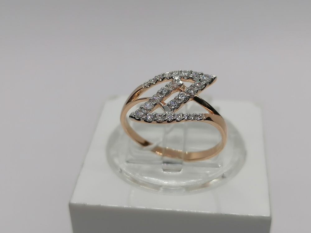 КОЛКМИ585 КОЛЬЦО С КАМНЯМИ (Au 585)