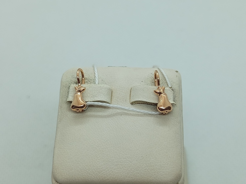 СБКМ585 СЕРЬГИ БЕЗ КАМНЯ (Au 585)