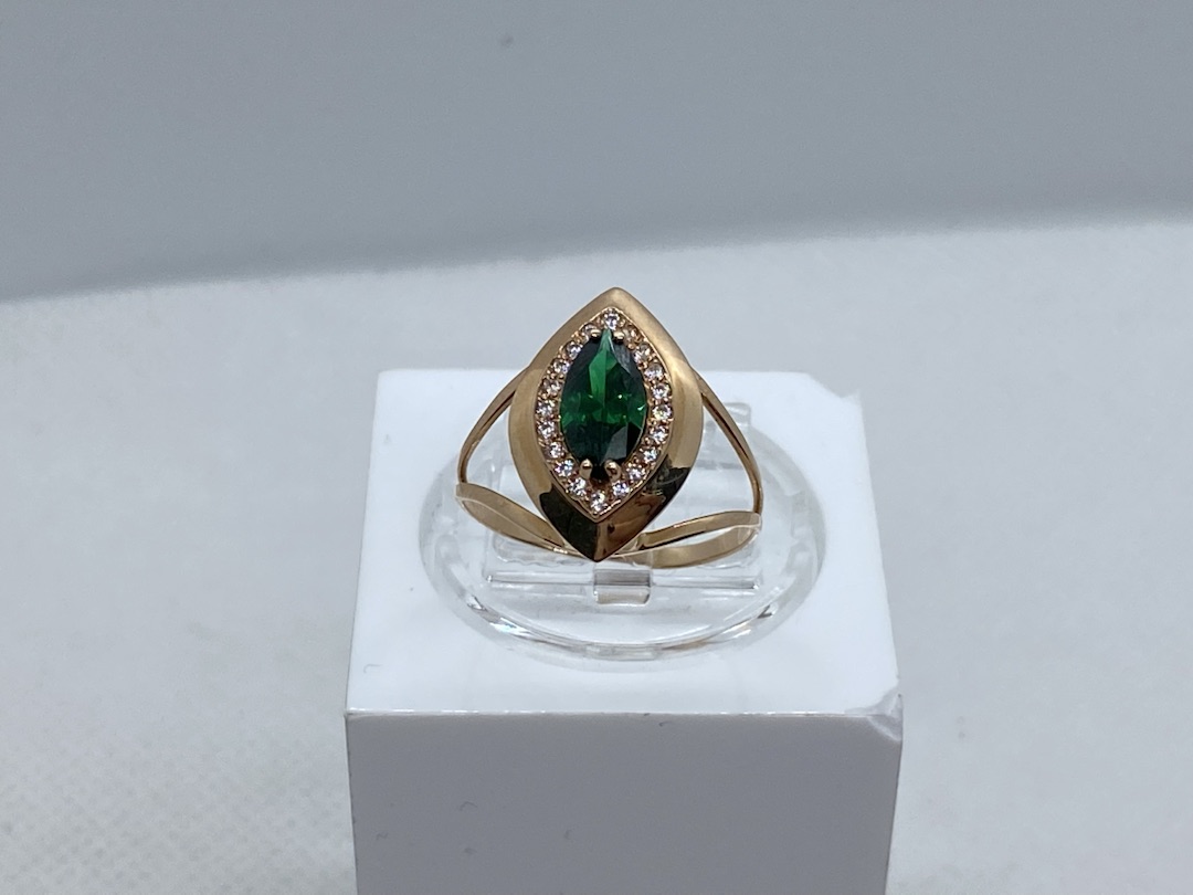 КОЛЬЦО С КАМНЯМИ (Au 585) КОЛЬЦО С КАМНЯМИ (Au 585)